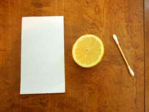 experimento tinta limon invisible